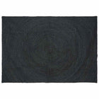 Vloerkleed 200x290 cm jute donkergrijs