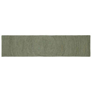 Vloerkleed jute olijfgroen 60 x 300 cm