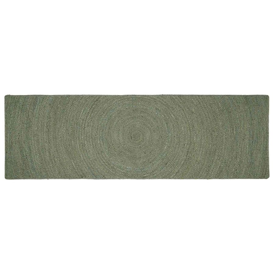 Vloerkleden Olijfgroen 80 x 200 cm Jute