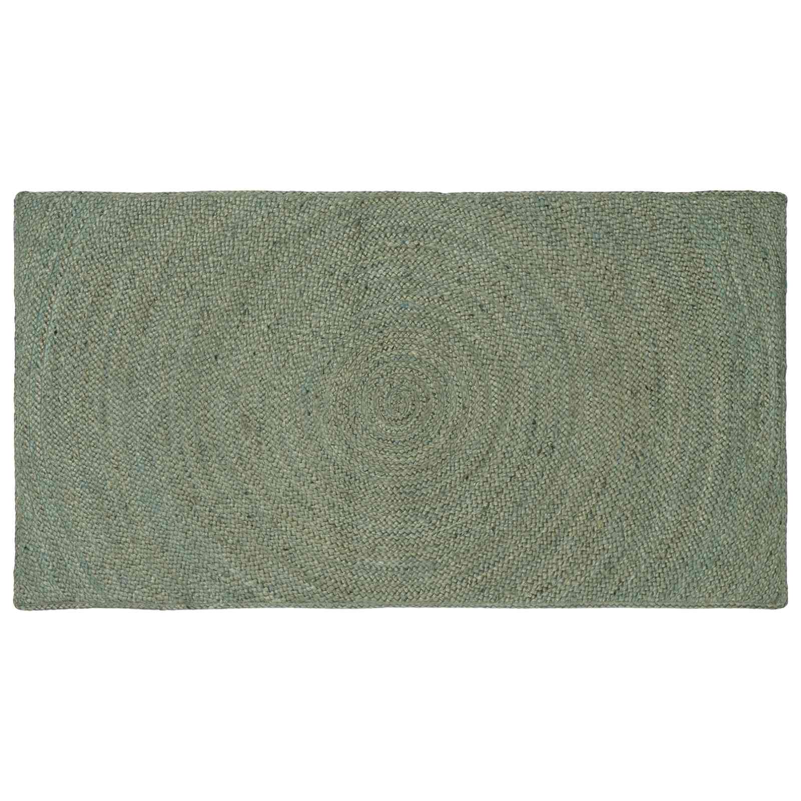 Vloerkleden Olijfgroen 100 x 200 cm Jute