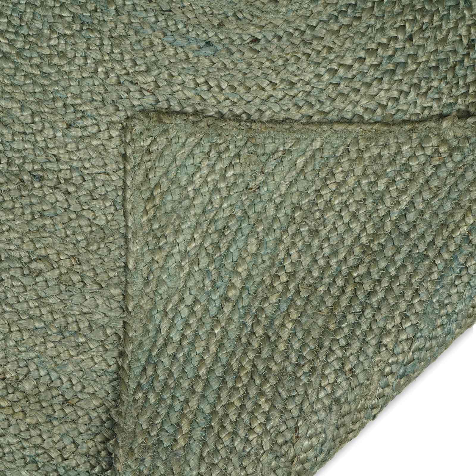 Vloerkleden Olijfgroen 120 x 120 cm Jute