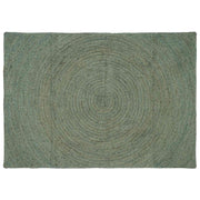 Vloerkleed jute olijfgroen 140 x 200 cm