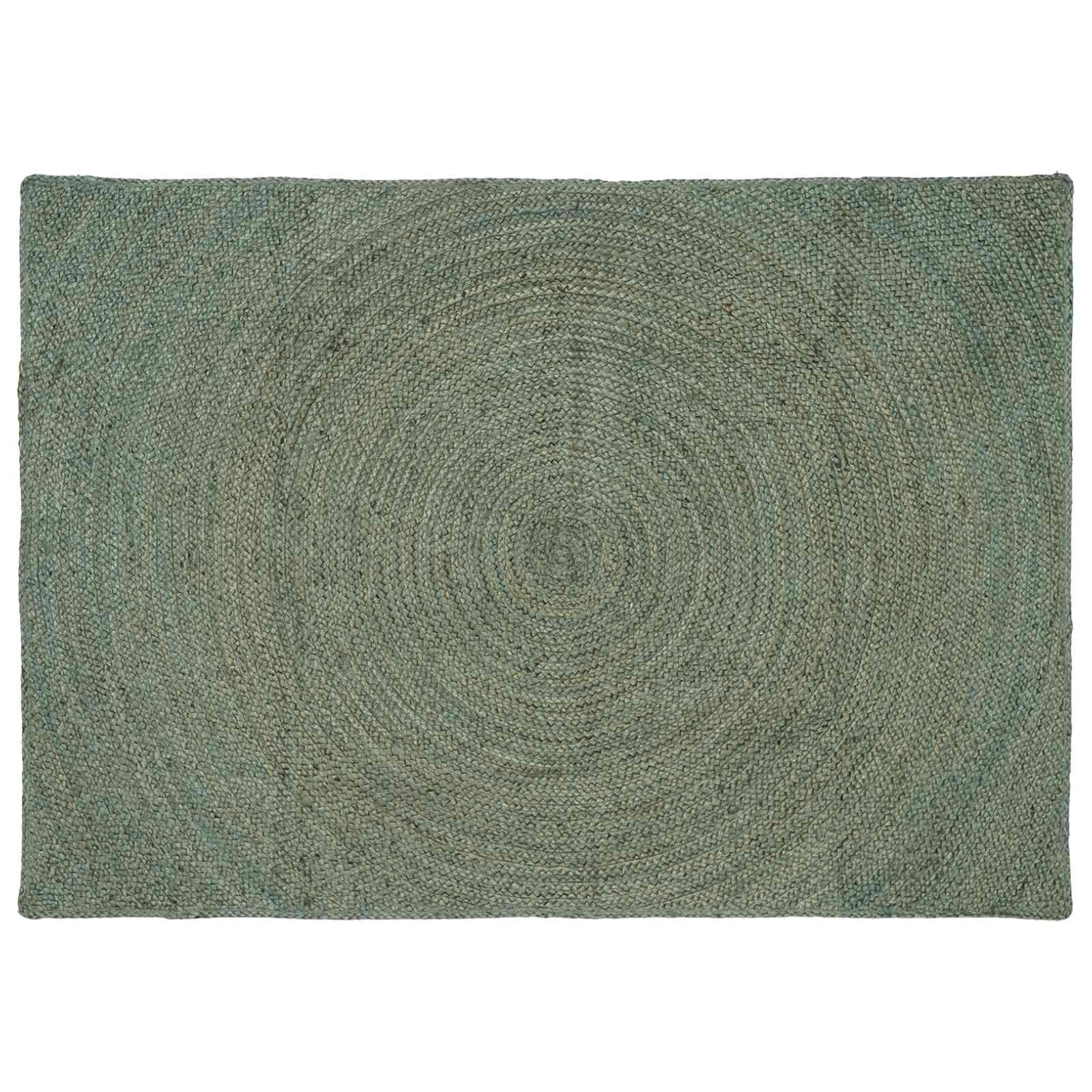 Vloerkleden Olijfgroen 140 x 200 cm Jute