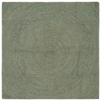 Vloerkleden Olijfgroen 160 x 160 cm Jute