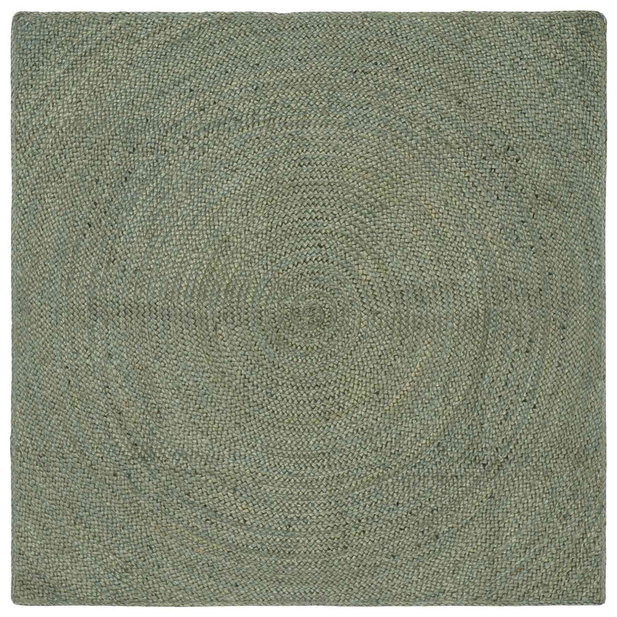 Vloerkleden Olijfgroen 160 x 160 cm Jute