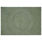 Vloerkleed jute 200 x 290 cm olijfgroen