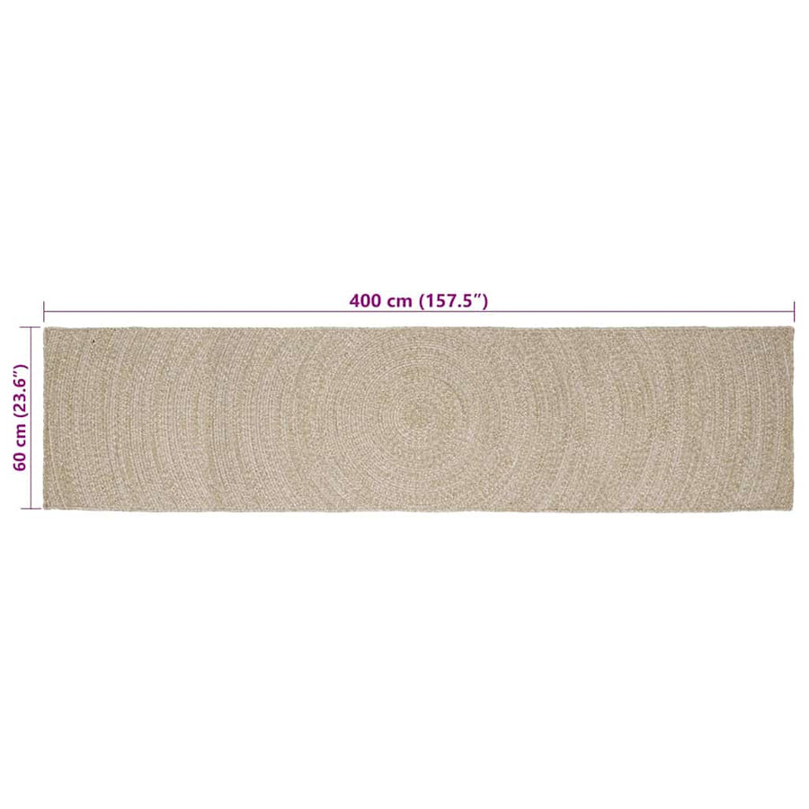 Vloerkleed Jute 60 x 400 cm