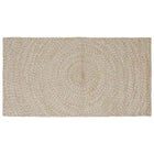 Rugs Rectangular Natural and White 80 x 150 cm Jute