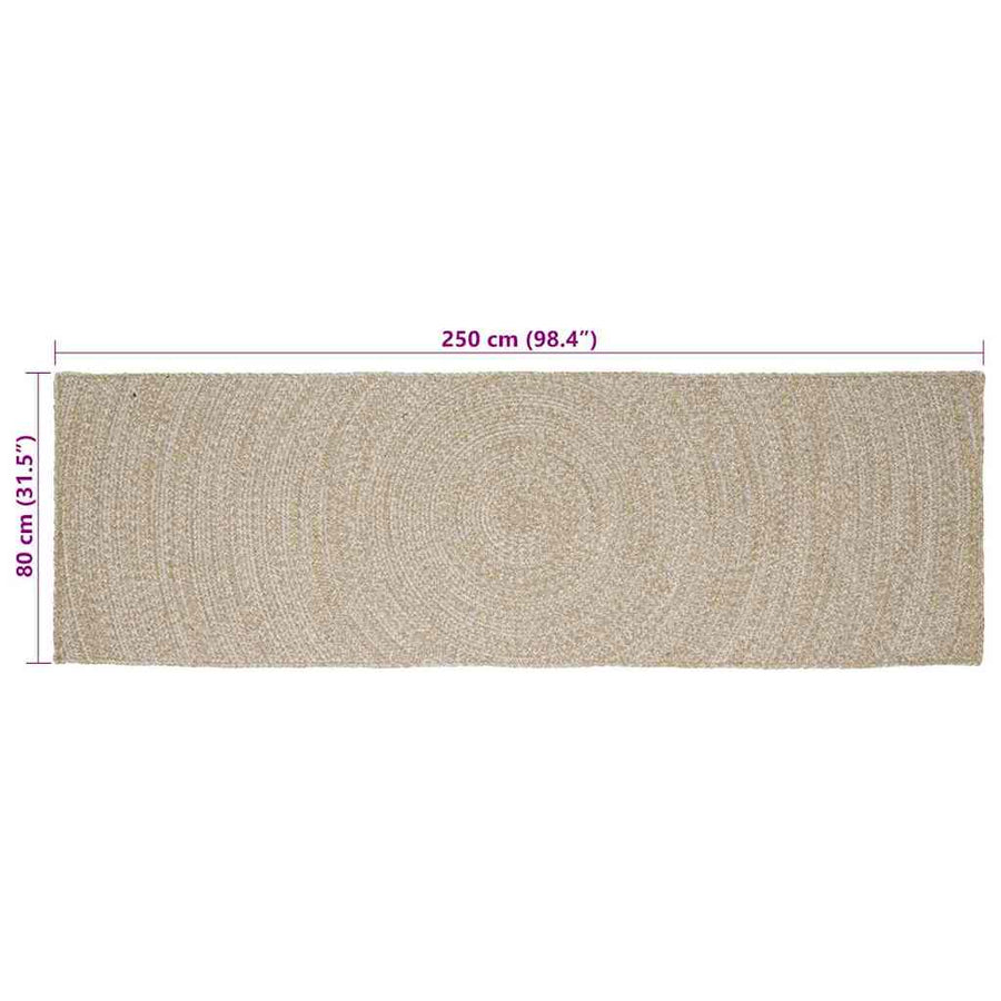 Vloerkleed Jute 80 x 250 cm