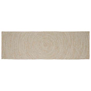 Vloerkleed jute 80x300 cm natuurlijk wit
