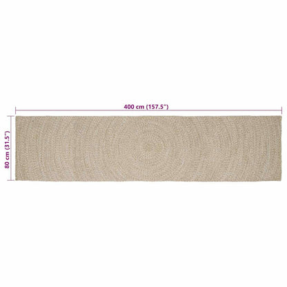 Vloerkleed Jute 80 x 400 cm