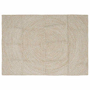 Vloerkleed jute 120x170 cm natuurlijk wit