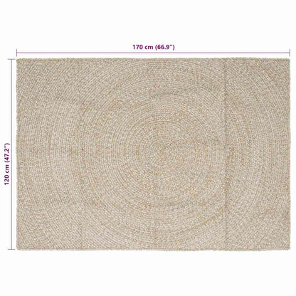 Vloerkleed Jute 120 x 170 cm