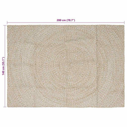 Vloerkleed Jute 140 x 200 cm