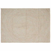 Vloerkleed jute 160x230 cm naturel wit