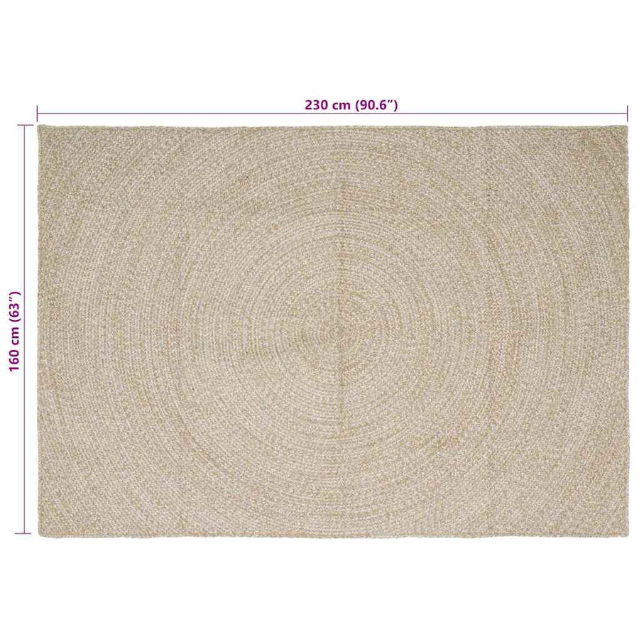 Vloerkleed Jute 160 x 230 cm