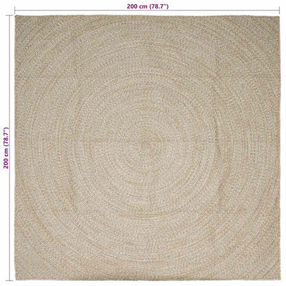 Vloerkleed Jute 200 x 200 cm