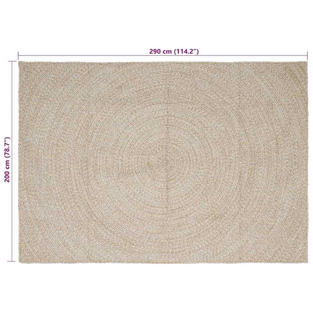 Vloerkleed Jute 200 x 290 cm