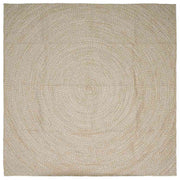 Vloerkleed 240x240 cm jute vierkant