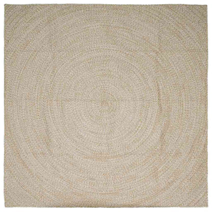 Vloerkleed Jute 240 x 240 cm