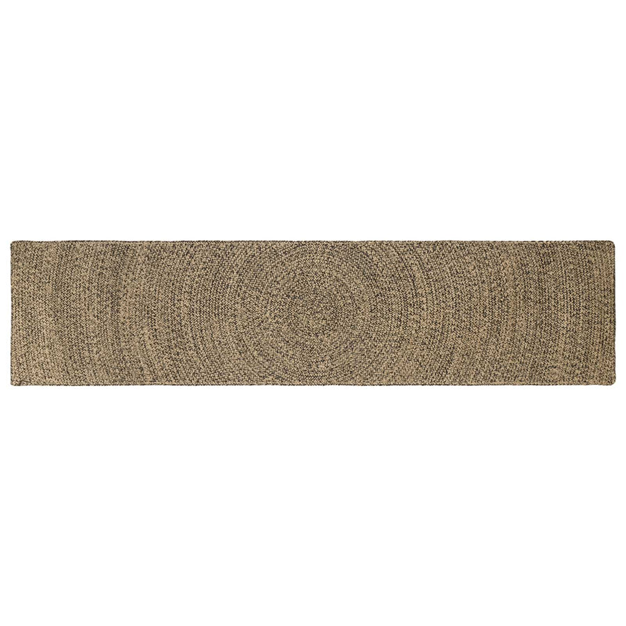 Vloerkleden Naturel en Zwart 60 x 200 cm Jute