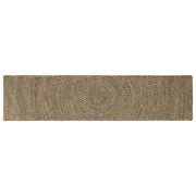 Vloerkleed jute 60 x 250 cm naturel zwart
