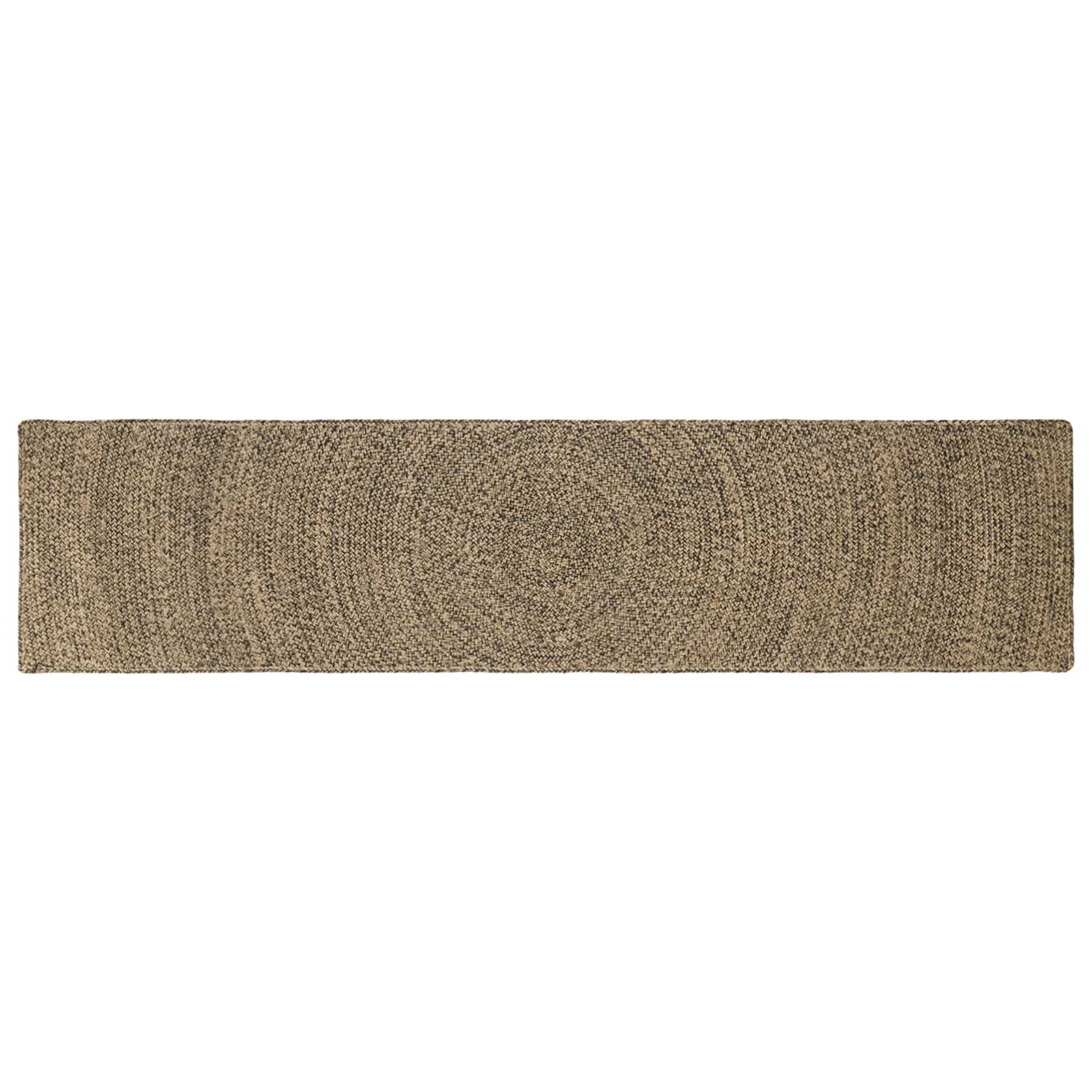 Vloerkleden Naturel en Zwart 60 x 300 cm Jute