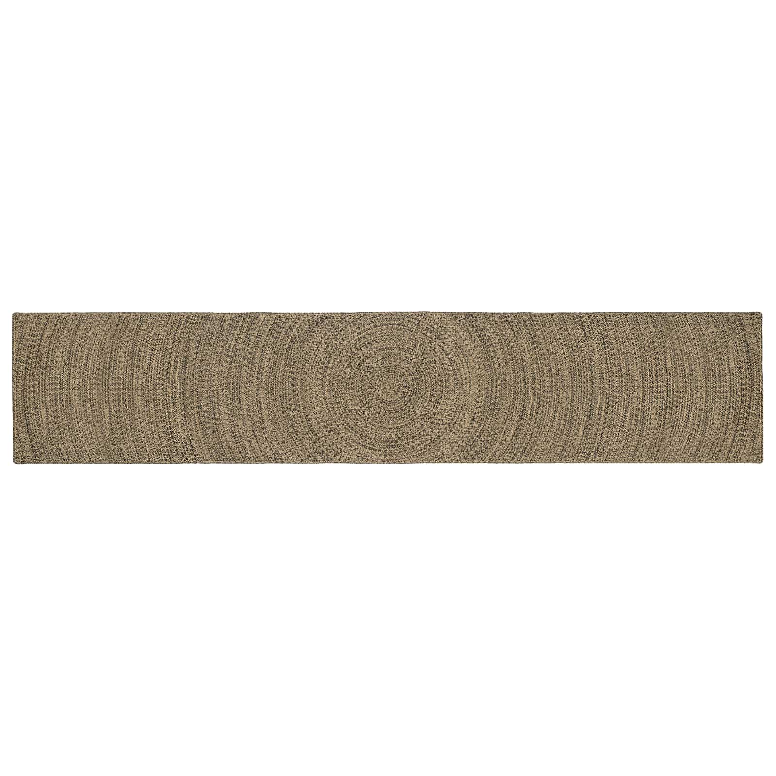 Vloerkleden Naturel en Zwart 60 x 400 cm Jute