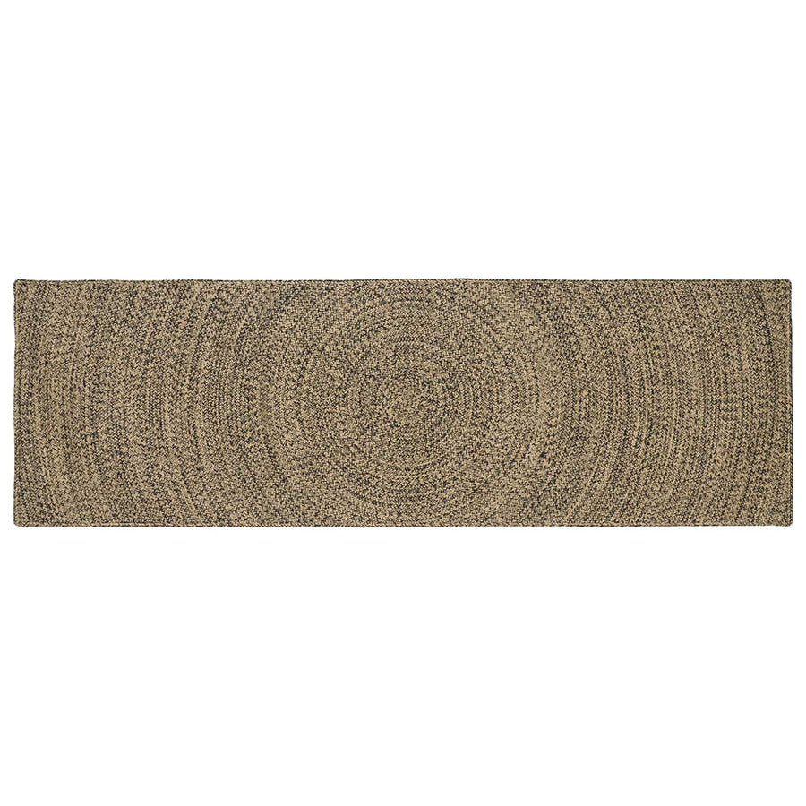 Vloerkleden Naturel en Zwart 80 x 200 cm Jute