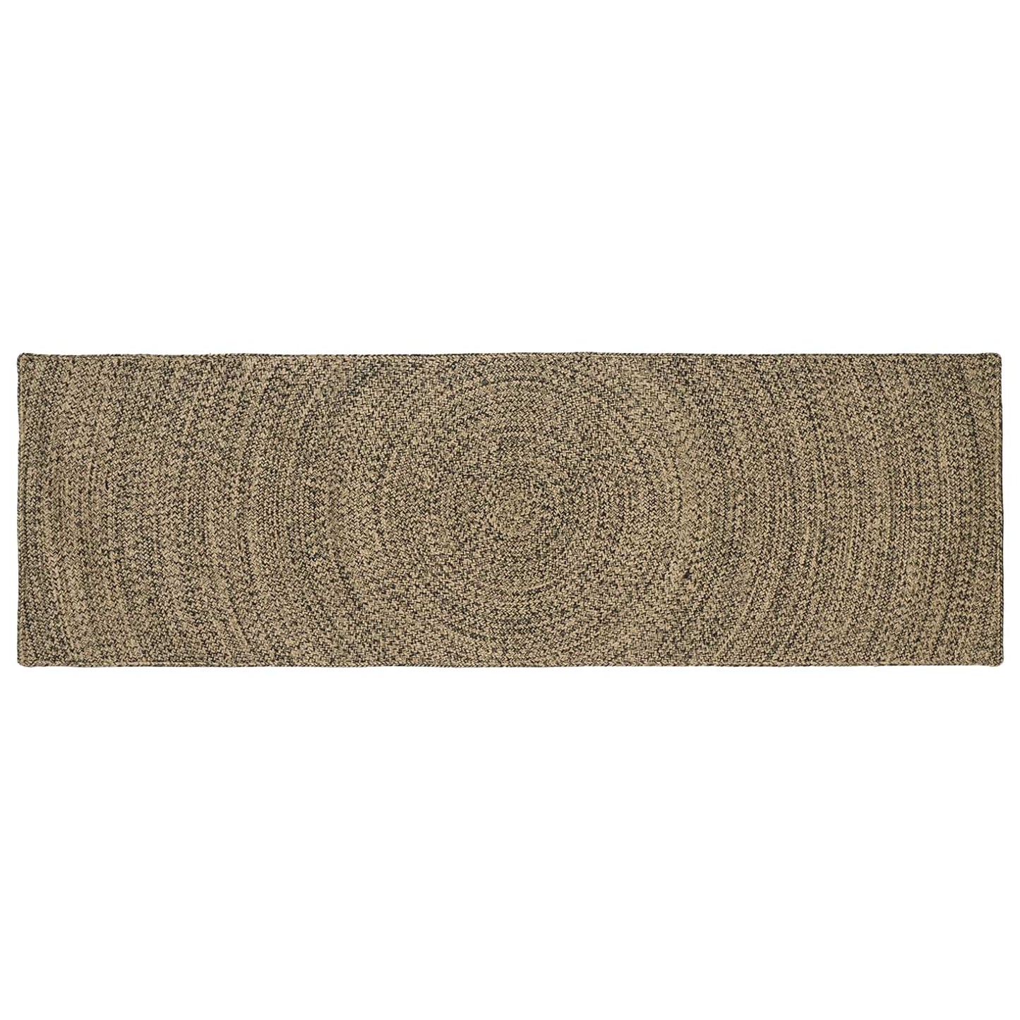 Vloerkleden Naturel en Zwart 80 x 300 cm Jute