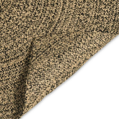 Vloerkleden Naturel en Zwart 80 x 400 cm Jute