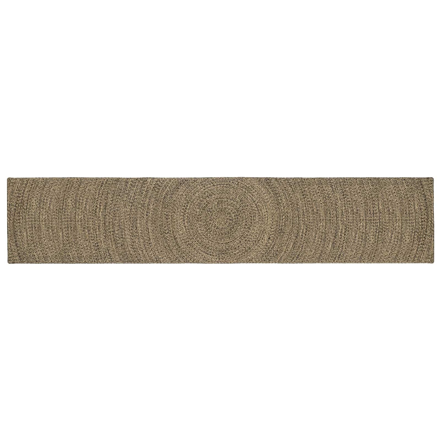 Vloerkleden Naturel en Zwart 80 x 400 cm Jute