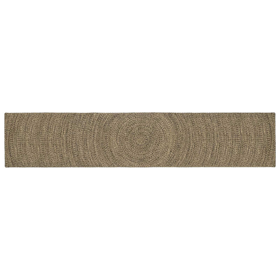 Vloerkleden Naturel en Zwart 80 x 400 cm Jute