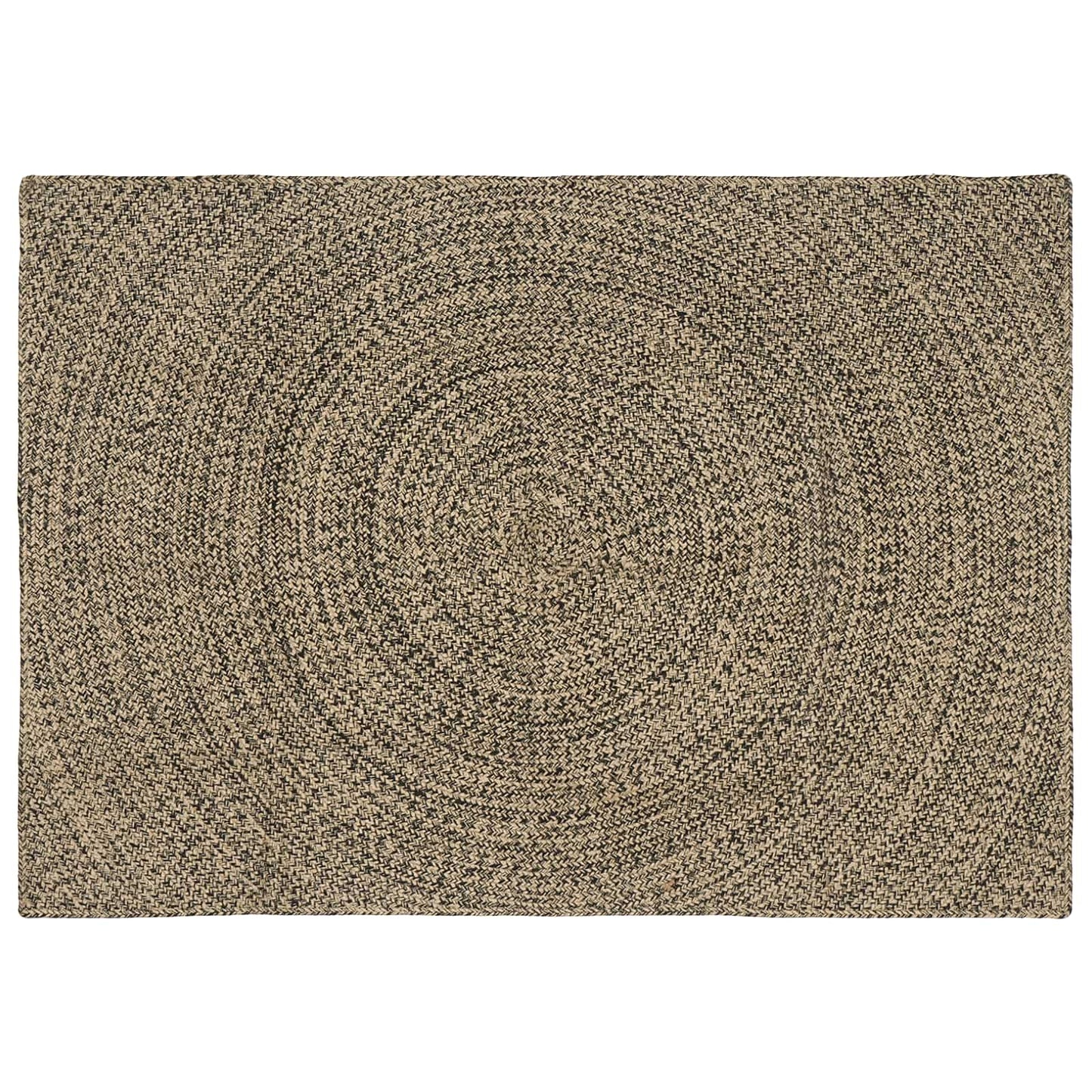 Vloerkleden Naturel en Zwart 140 x 200 cm Jute