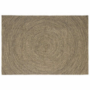 Vloerkleed jute 160x230 cm naturel zwart