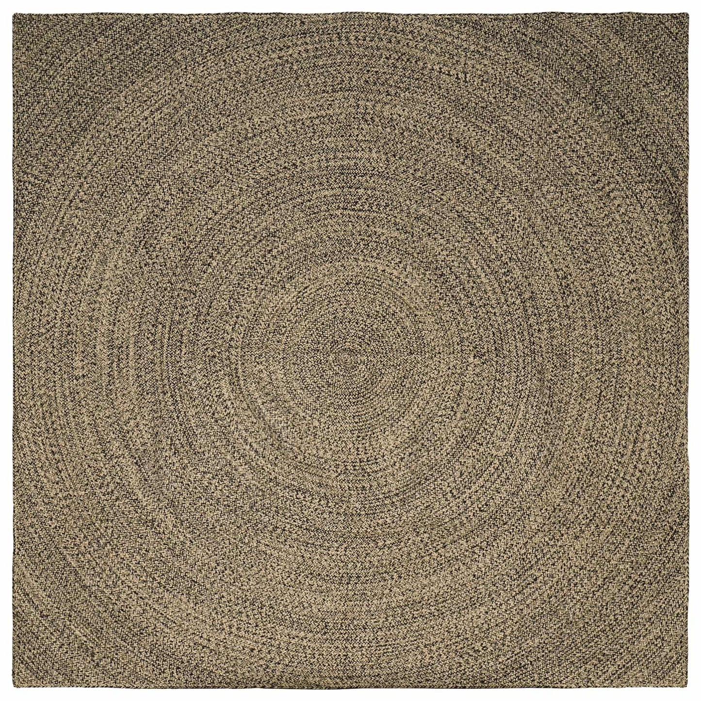 Vloerkleden Naturel en Zwart 200 x 200 cm Jute