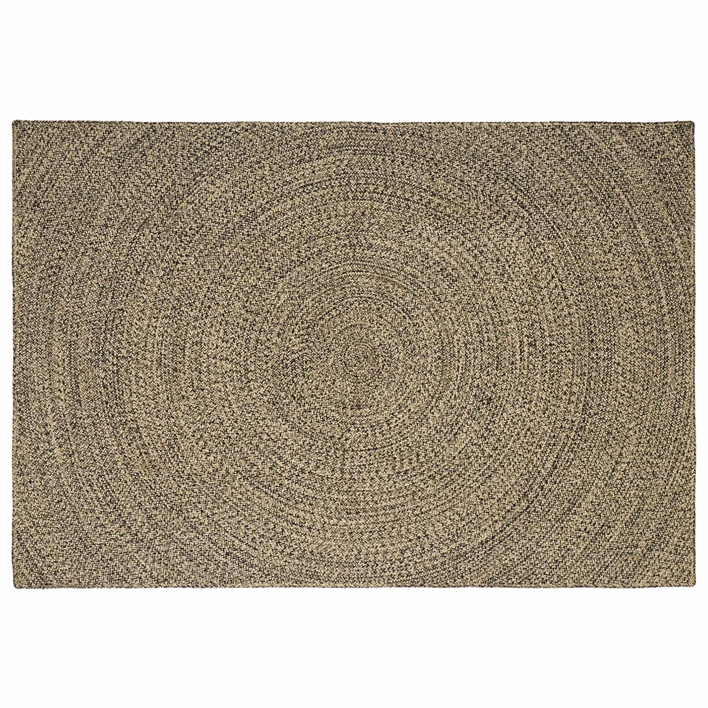 Vloerkleden Naturel en Zwart 200 x 290 cm Jute