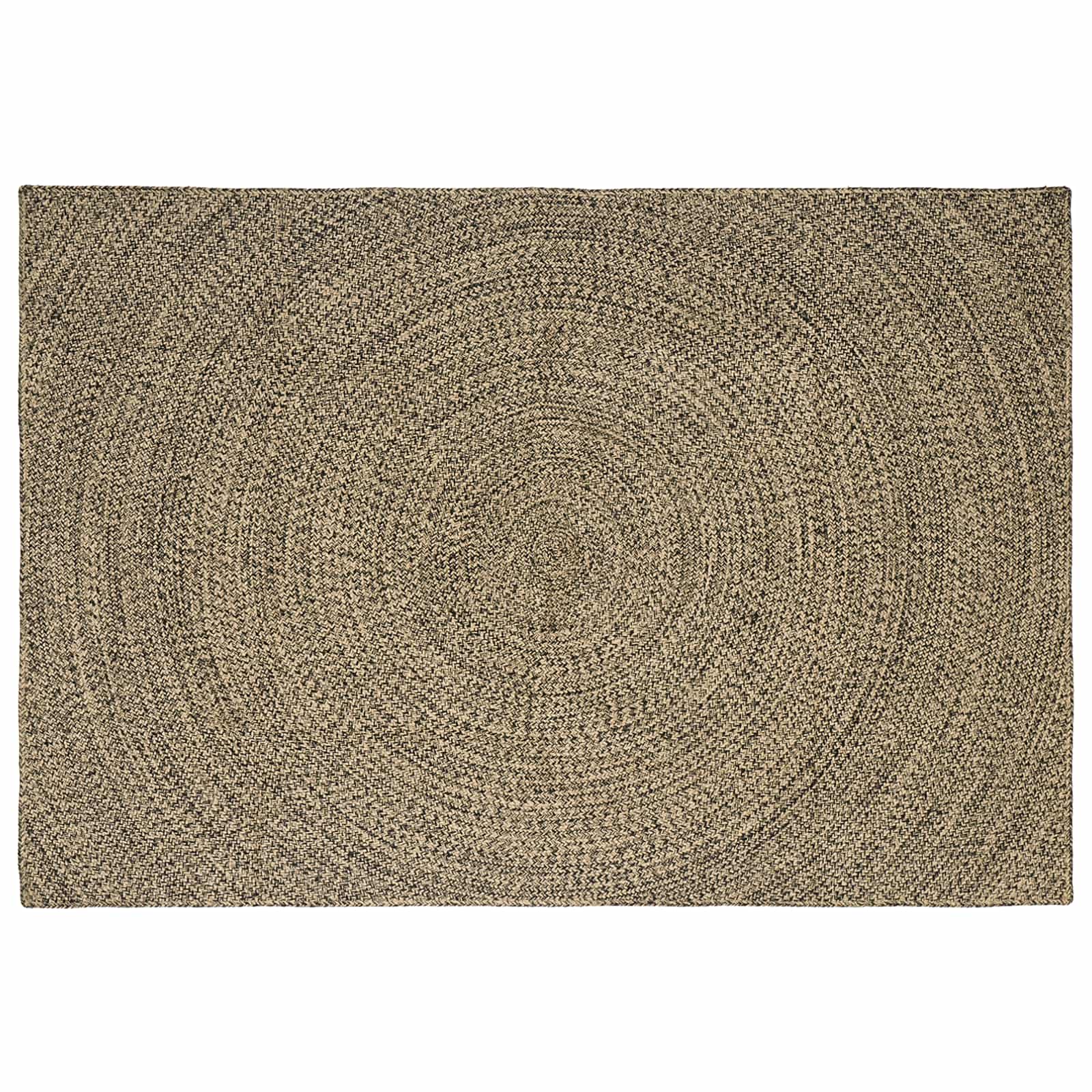 Vloerkleden Naturel en Zwart 200 x 290 cm Jute