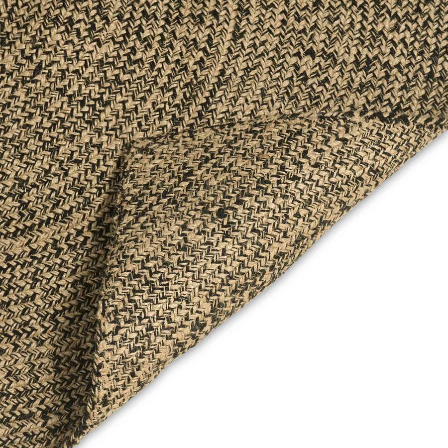 Vloerkleden Naturel en Zwart 300 x 300 cm Jute