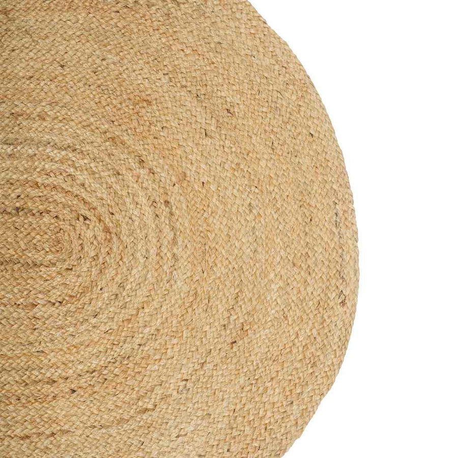 Vloerkleed Natuurlijk En Zwart 300 X 300 Cm Jute 152 x 245 cm Naturel