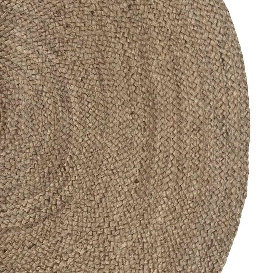 Vloerkleed Natuurlijk En Zwart 300 X 300 Cm Jute 205 x 305 cm Grijs