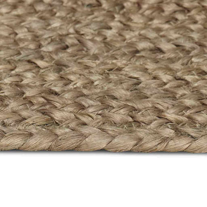 Vloerkleed Natuurlijk En Zwart 300 X 300 Cm Jute 205 x 305 cm Grijs