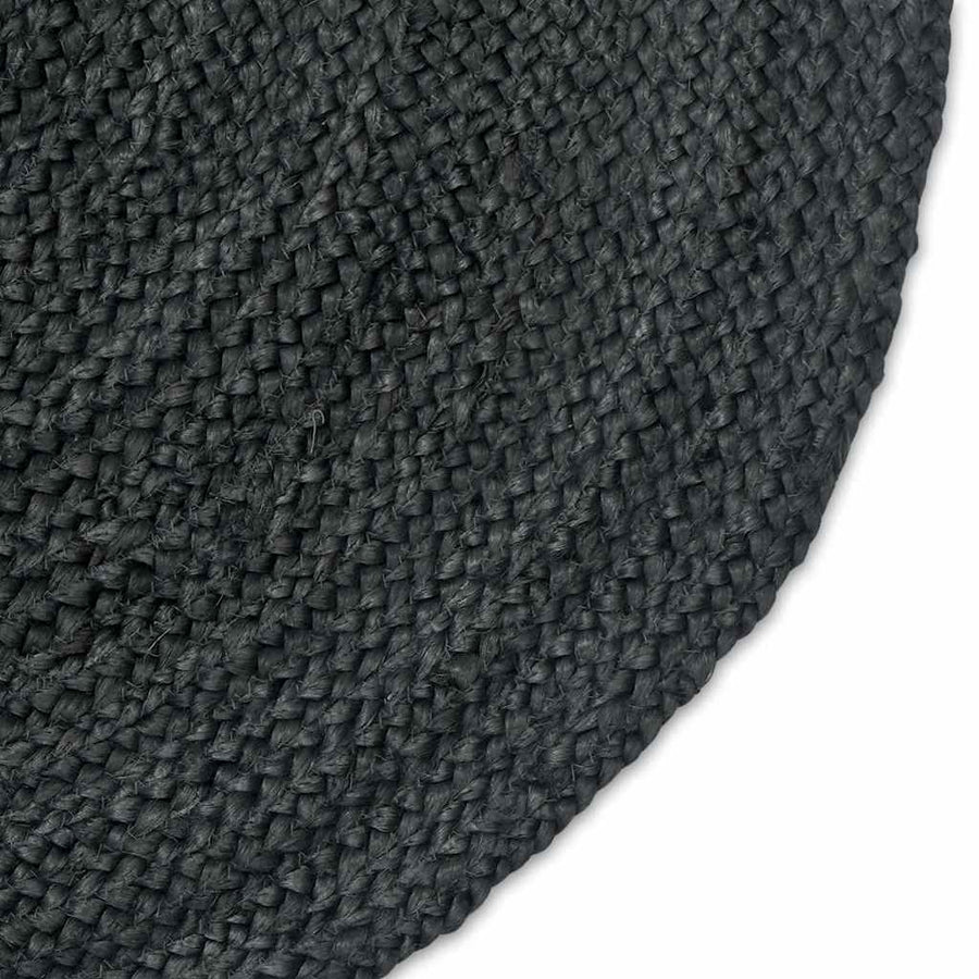 Vloerkleed Natuurlijk En Zwart 300 X 300 Cm Jute 152 x 245 cm Donkergrijs