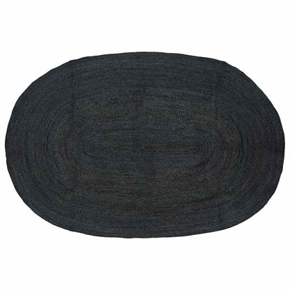 Vloerkleed Natuurlijk En Zwart 300 X 300 Cm Jute 205 x 305 cm Donkergrijs