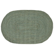 Vloerkleed jute olijfgroen 100 x 152 cm