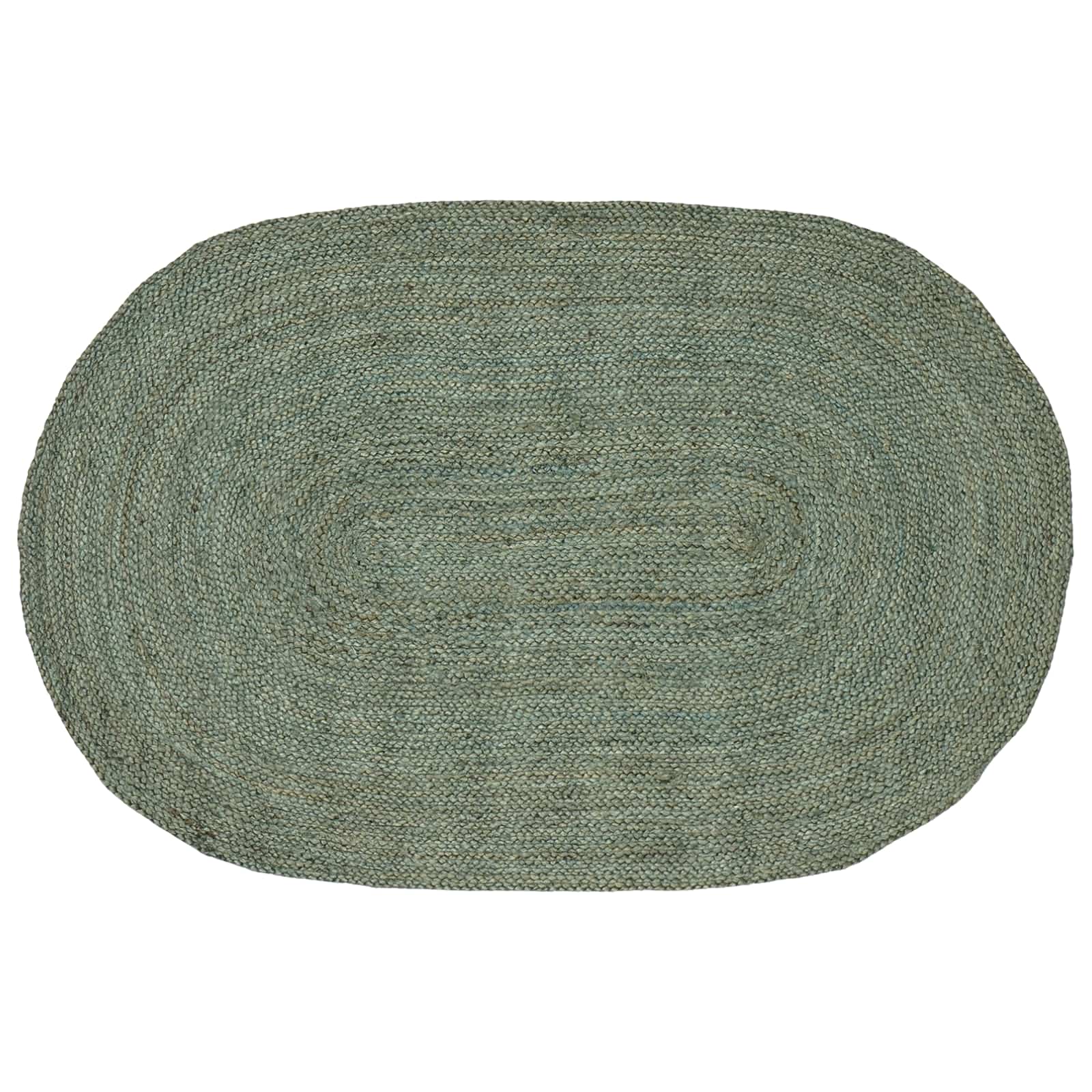 Vloerkleden Olijfgroen 100 x 152 cm Jute