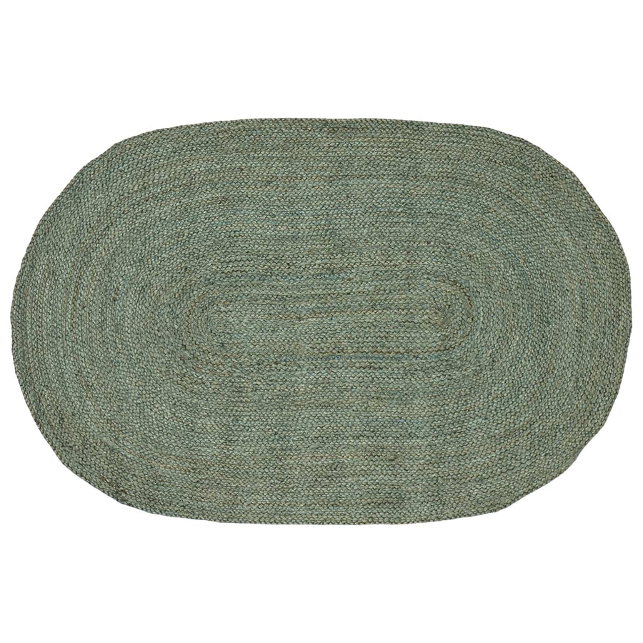 Vloerkleden Olijfgroen 100 x 152 cm Jute
