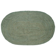 Vloerkleed jute olijfgroen 205x305 cm