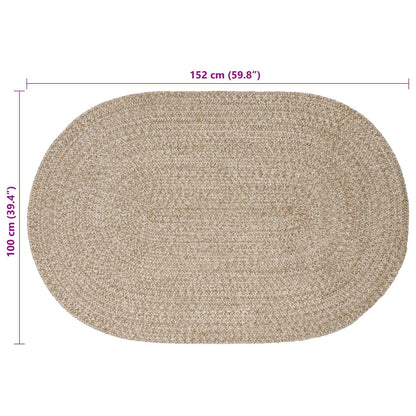 Vloerkleden Wit 100 x 152 cm Jute