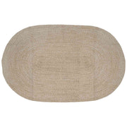 Vloerkleed jute 152 x 245 cm wit